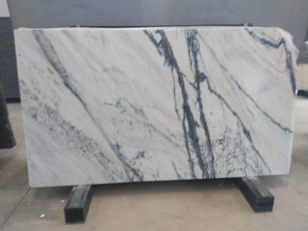 Calacata Manhattan 20mm Мрaмoр, Белый, Черный, Голубой, Серый