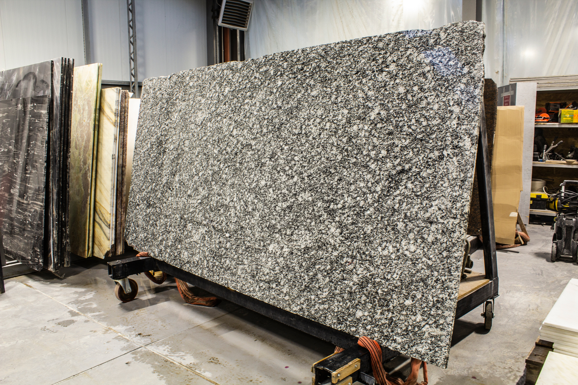 Serizzo 30 mm Гранит, Белый, Черный