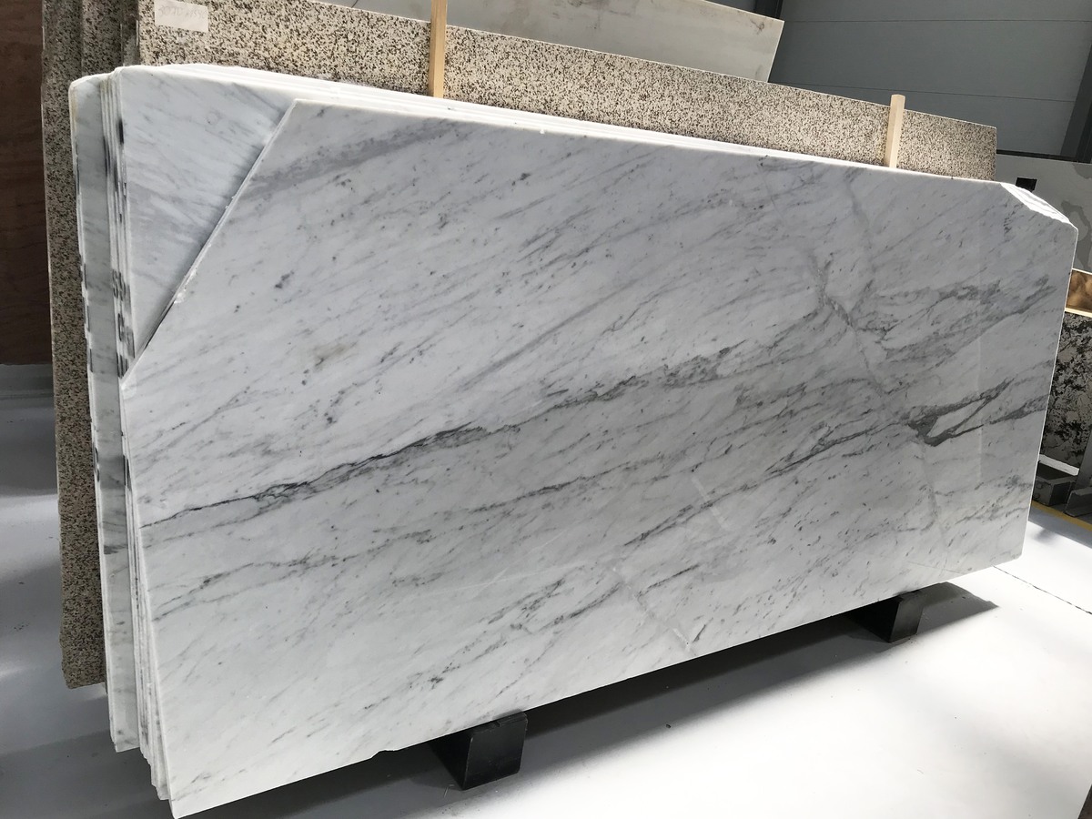  Bianco Carrara Мрaмoр, Белый, Черный