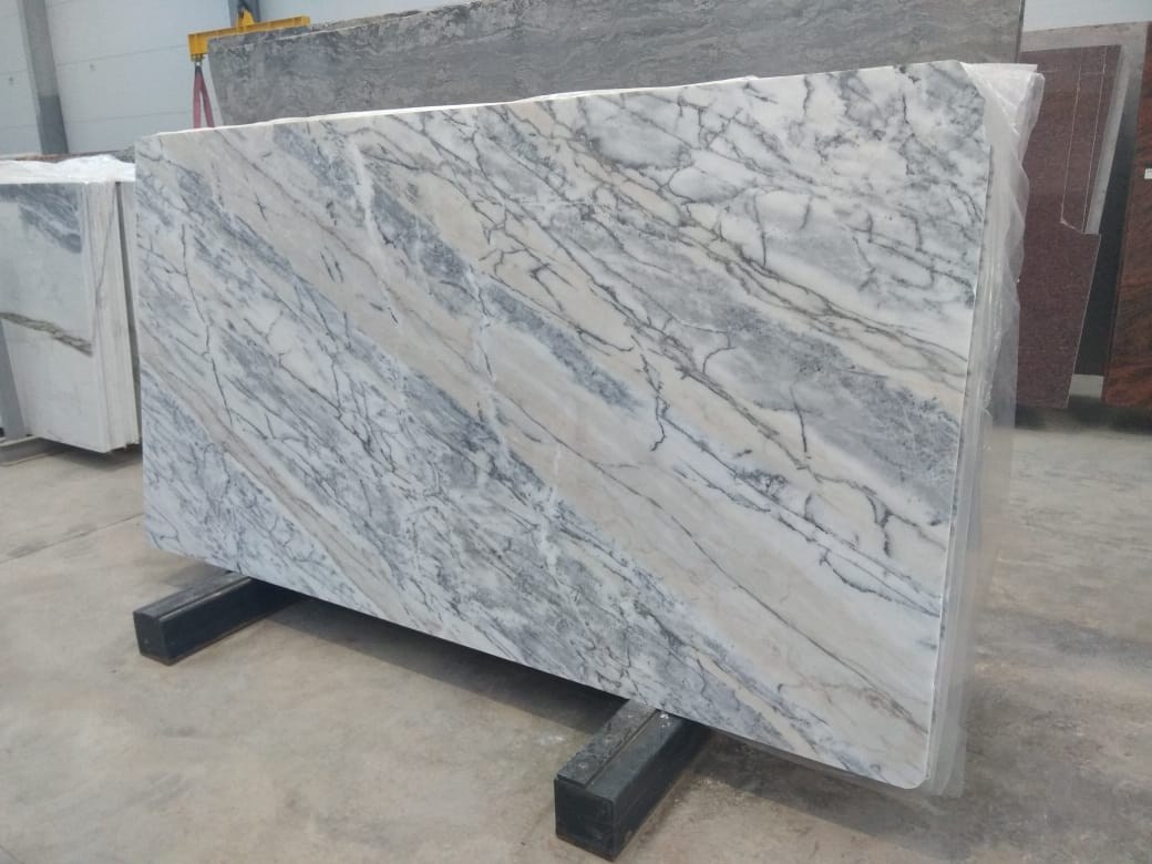  Elegant Grey Portugal 20mm Мрaмoр, Белый, Коричневый, Серый