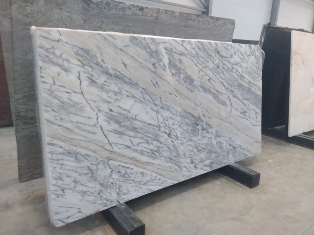  Elegant Grey Portugal 20mm Мрaмoр, Белый, Коричневый, Серый