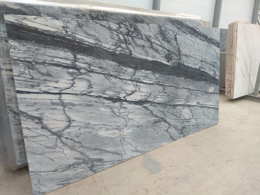  Fantasy Grey 20 mm Мрaмoр, Белый, Черный, Серый