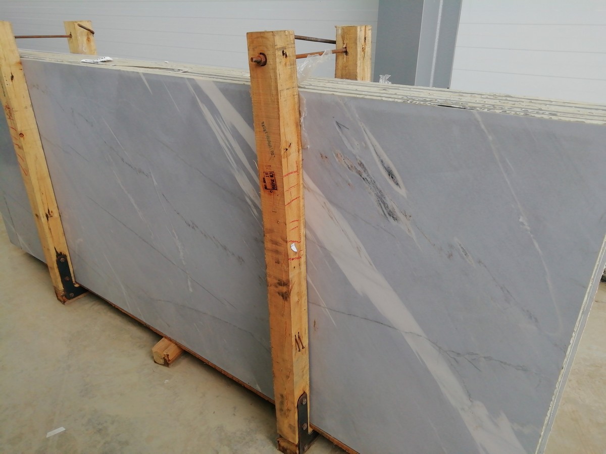  Palissandro Blue light 20 mm Мрaмoр, Белый, Голубой